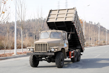 170馬力東風6×6倉柵自卸_六驅2.5噸越野專用翻斗_全驅定制三軸10噸液壓舉升車